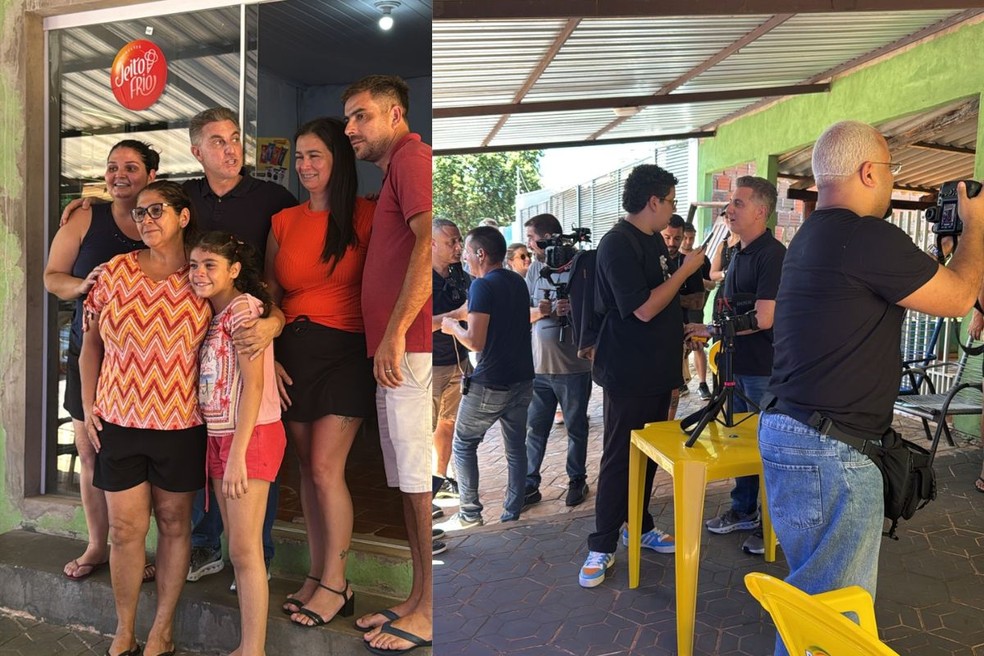 Luciano Huck em Guia Lopes da Laguna (MS) — Foto: Redes sociais