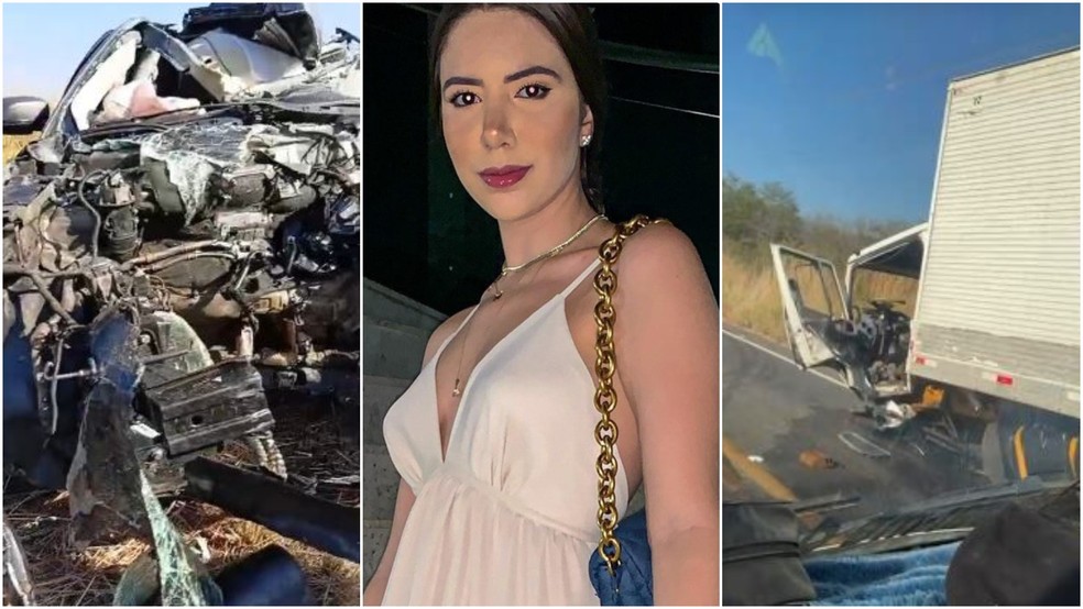 Empresária e estudante de medicina, Vitória Guedes, morreu após bater o carro em um caminhão na CE-138, em Morada Nova, no interior do Ceará. — Foto: Reprodução
