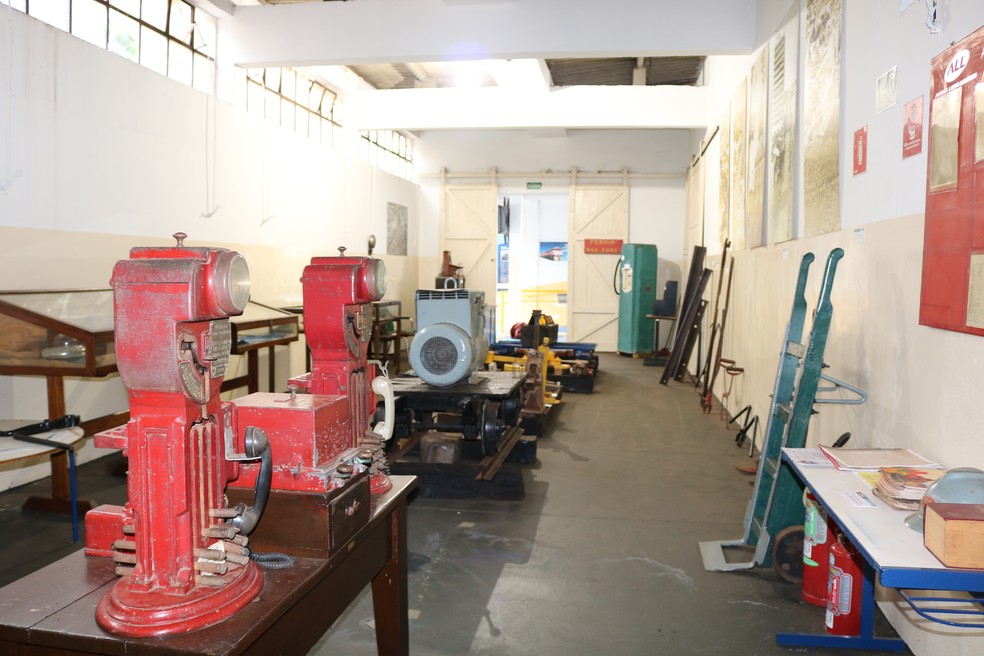 Museu Ferroviário de Ourinhos expõe cerca de 60 peças na Estação Ferroviária local — Foto: Prefeitura de Ourinhos/Divulgação