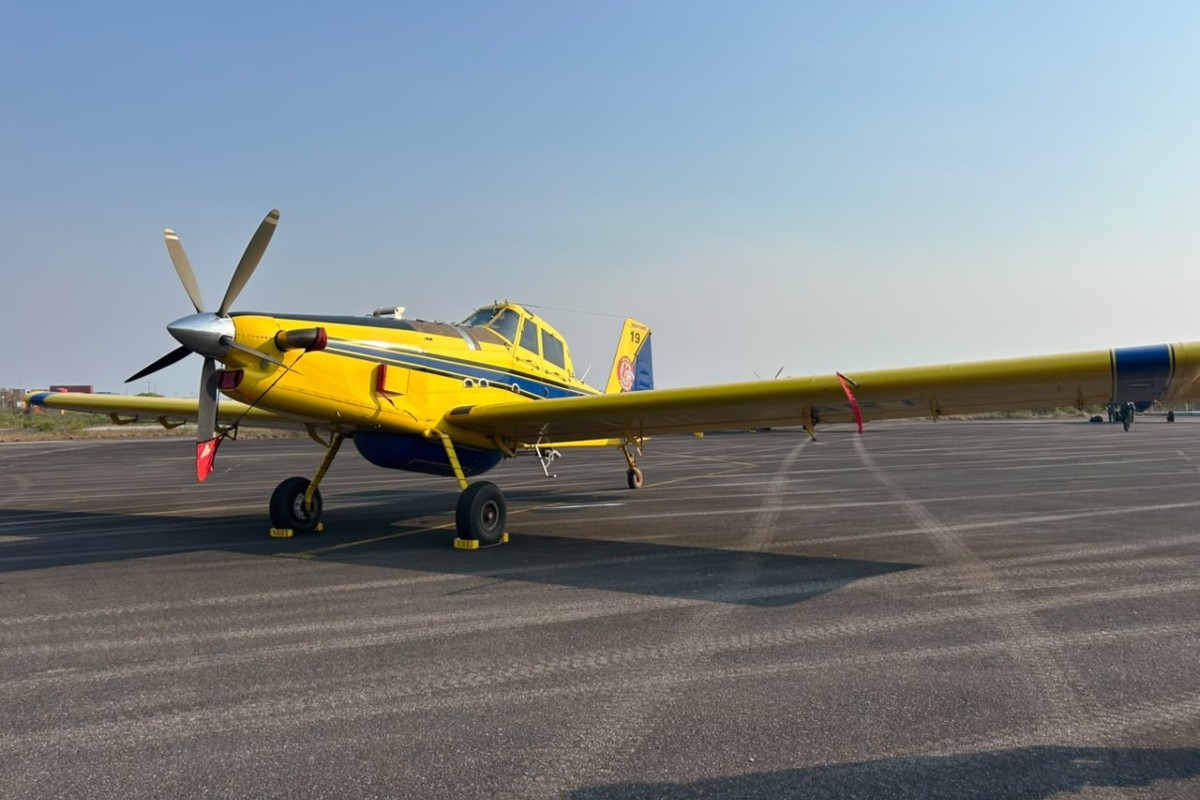 Aeronaves enviadas pelo Governo Federal iniciam combate a incêndios florestais no Amazonas
