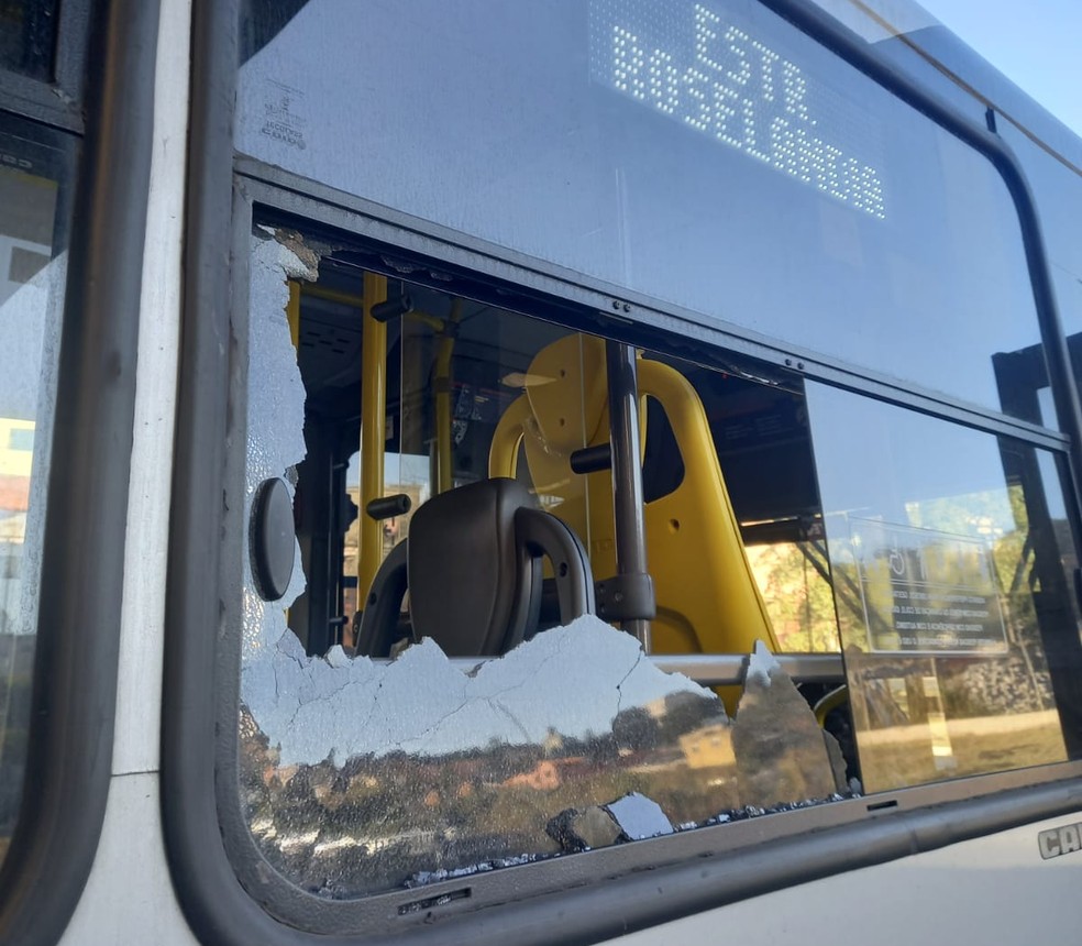 Ataque a ônibus em Cotia — Foto: Reprodução