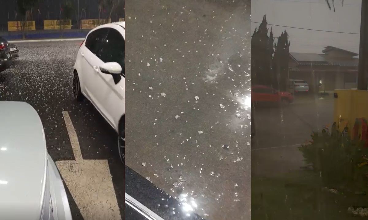 VÍDEO: chuva de granizo surpreende moradores de cidade do sudoeste da Bahia
