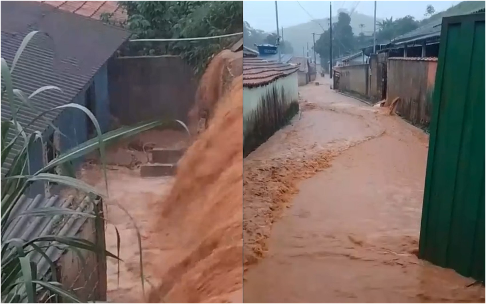 Chuvas intensas causam alagamentos, enxurradas e deslizamento de terra em cidades do Sul de Minas