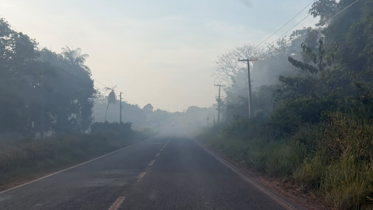 Moradores bloqueiam entrada de aterro em Santarém após fumaça de incêndio persistir