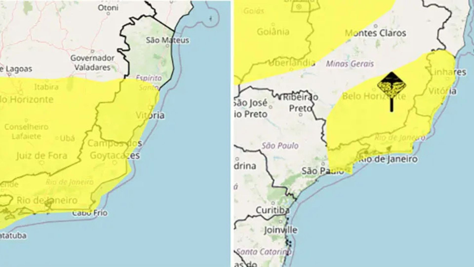 ES recebe alerta do Inmet para tempestades e queda de granizo; veja a previsão do tempo