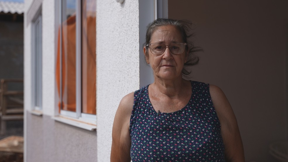 Até o momento, Marilda foi a única moradora a receber uma das casas pré-fabricadas contratadas pela Cohapar — Foto: Maycon Hoffmann