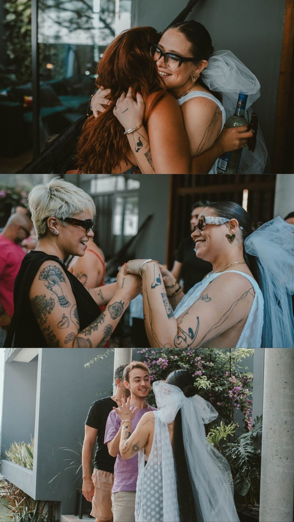 "Dezcasamento" de Yane contou com a presena de 15 amigos ntimos que estiveram juntos e apoiando o processo de divrcio  Foto: Unia Barros