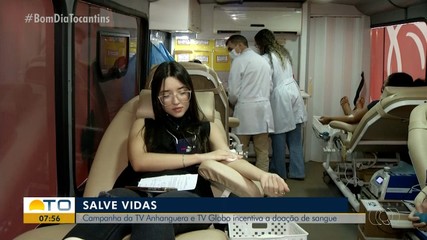 Campanha da TV Anhanguera e TV Globo incentiva doação de sangue