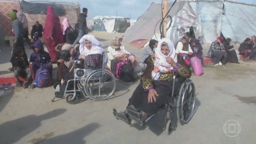 Exército de Israel afirma que prendeu 100 suspeitos de terrorismo dentro do Hospital Nasser, em Khan Younis — Foto: Reprodução/TV Globo