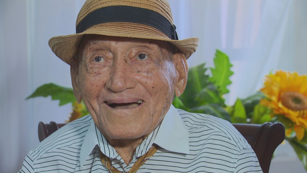 Gerv&aacute;sio Baptista aos 96 anos &mdash; Foto: TV Globo/Reprodu&ccedil;&atilde;o