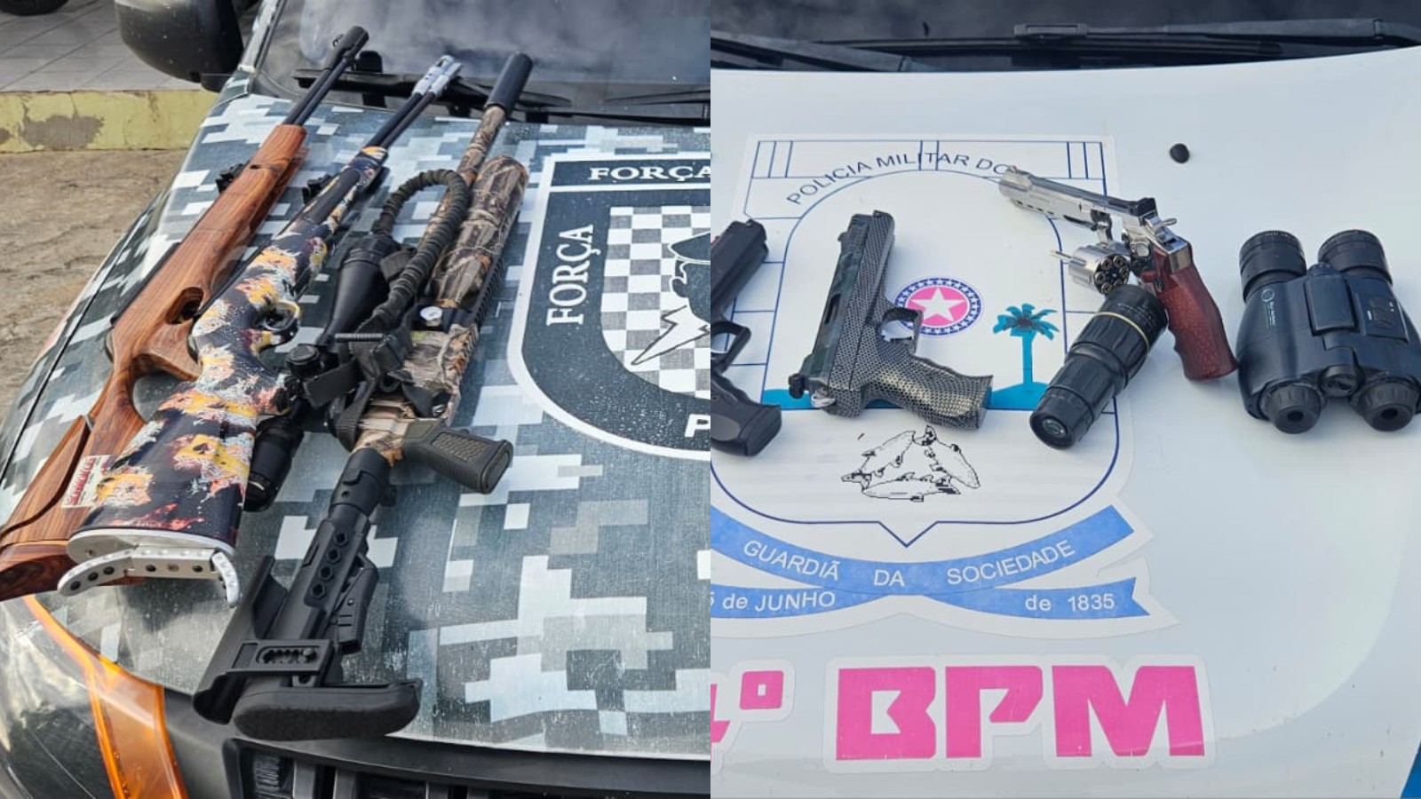 Homem de 44 anos é preso com seis espingardas e 109 munições dentro de casa no Piauí