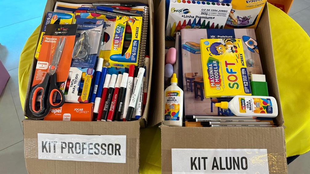1 de 1
A Secretaria Municipal de Educa&ccedil;&atilde;o iniciou a entrega de kits escolares para mais de 4 mil alunos e profissionais da rede &mdash; Foto: Prefeitura de Tup&atilde;/Divulga&ccedil;&atilde;o