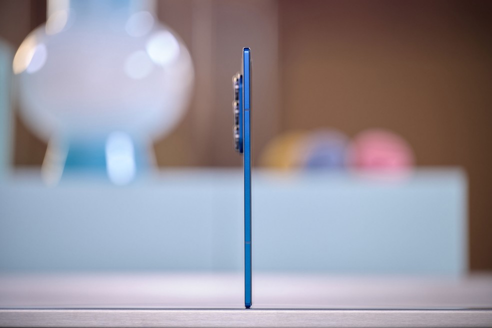 Galaxy Z Fold7 aberto: apenas 4,2 mm de espessura — Foto: Samsung/Divulgação