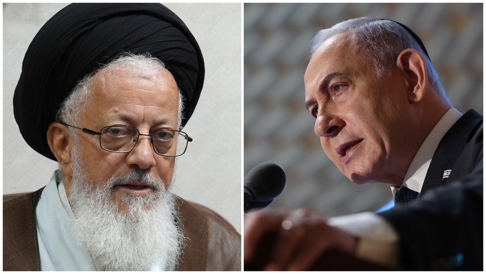 Ali Khamenei x Benjamin Netanyahu — Foto: Montagem g1/Reuters/AFP