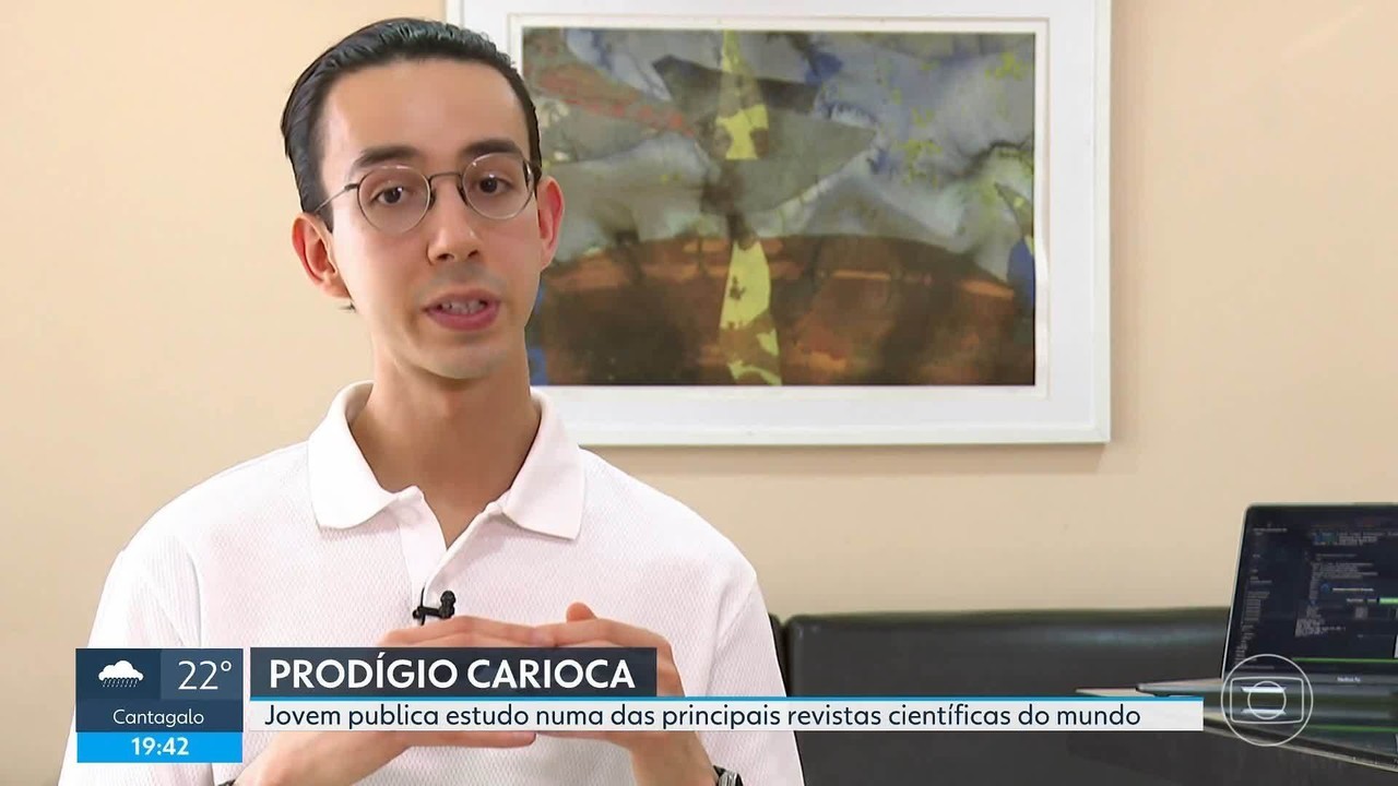 Jovem cientista carioca publica artigo em Uma daas Principais Revistas Científicas do Mundo