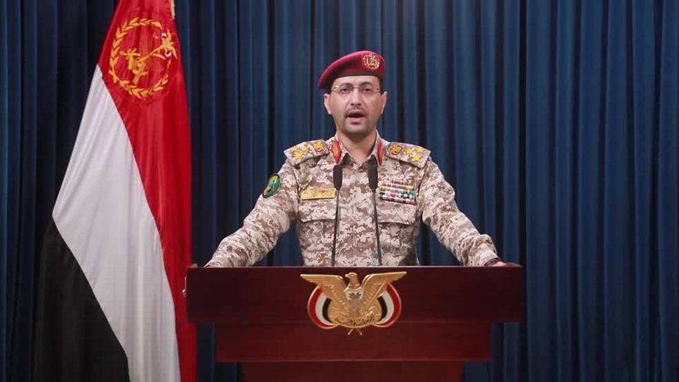 Porta-voz dos Houthis — Foto: HOUTHI MEDIA CENTER via REUTERS