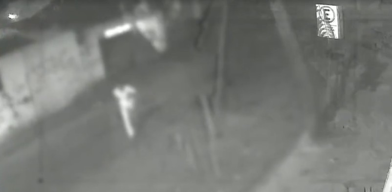 Câmeras flagram grupo chutando e derrubando portões de casas em BH