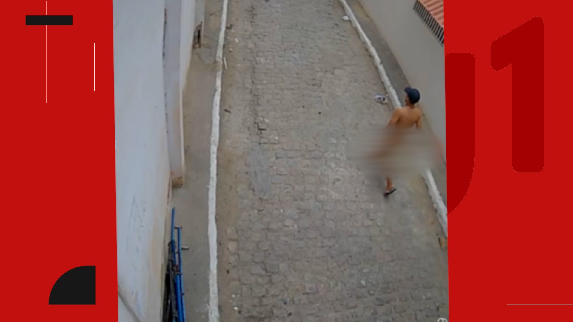 Homem é preso ao tentar fugir nu após suspeita de traficar drogas na Paraíba; VÍDEO