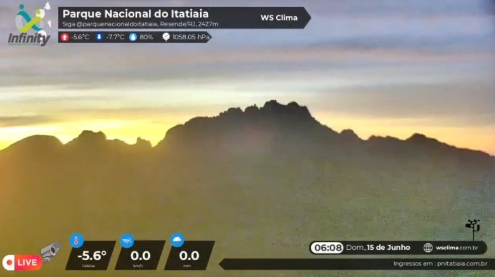 Parque Nacional do Itatiaia congelado