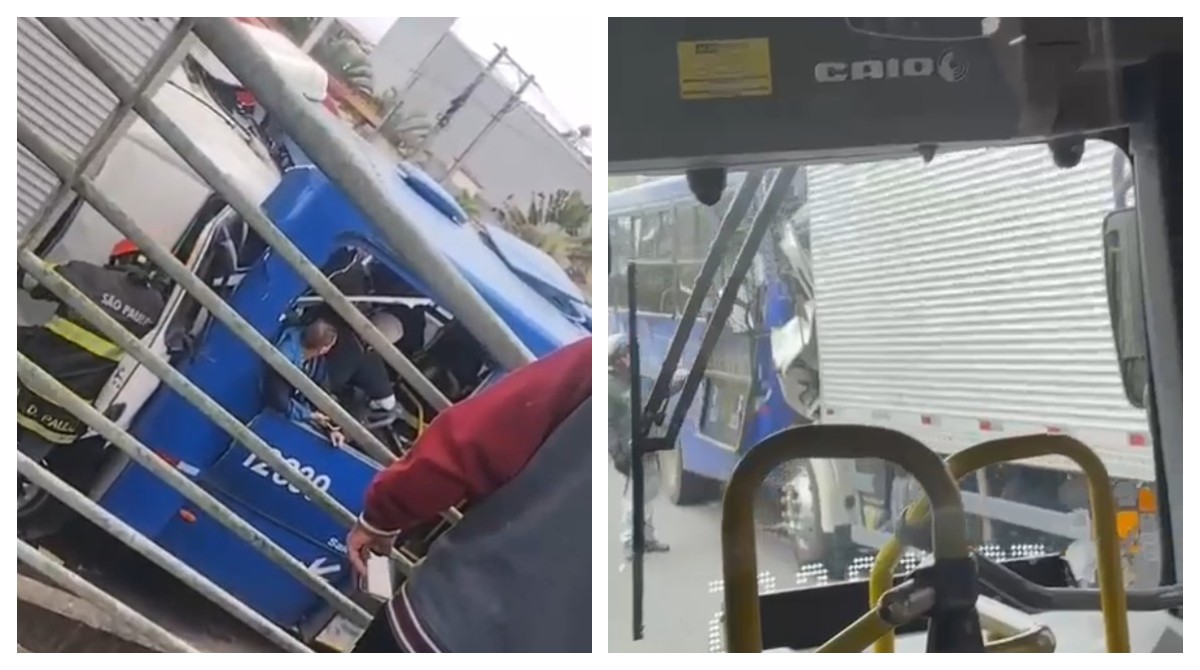 Acidente entre caminhão e ônibus deixa ao menos 8 pessoas feridas na Rodovia Raposo Tavares, em Cotia