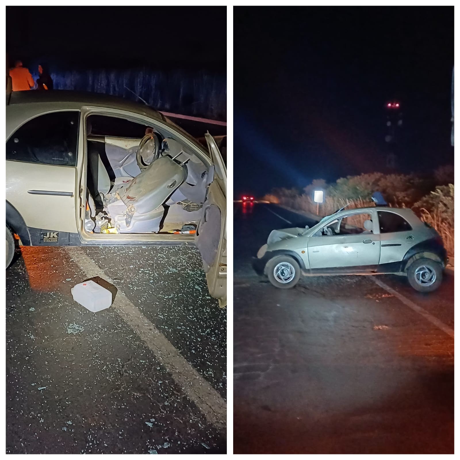Motorista fica ferido após colisão frontal com caminhão na BR-251
