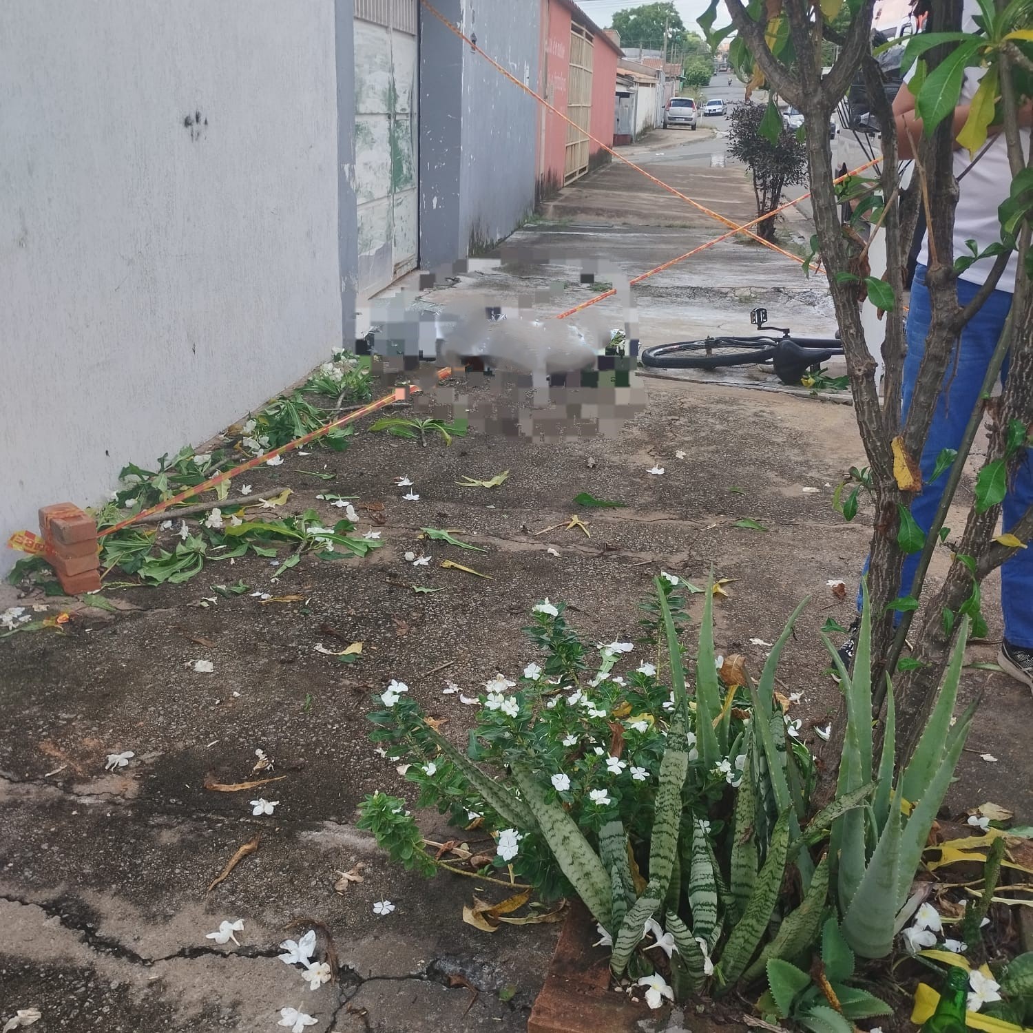 Ciclista morre após bater contra árvore e muro de casa no Jardim Recanto Verde em Limeira