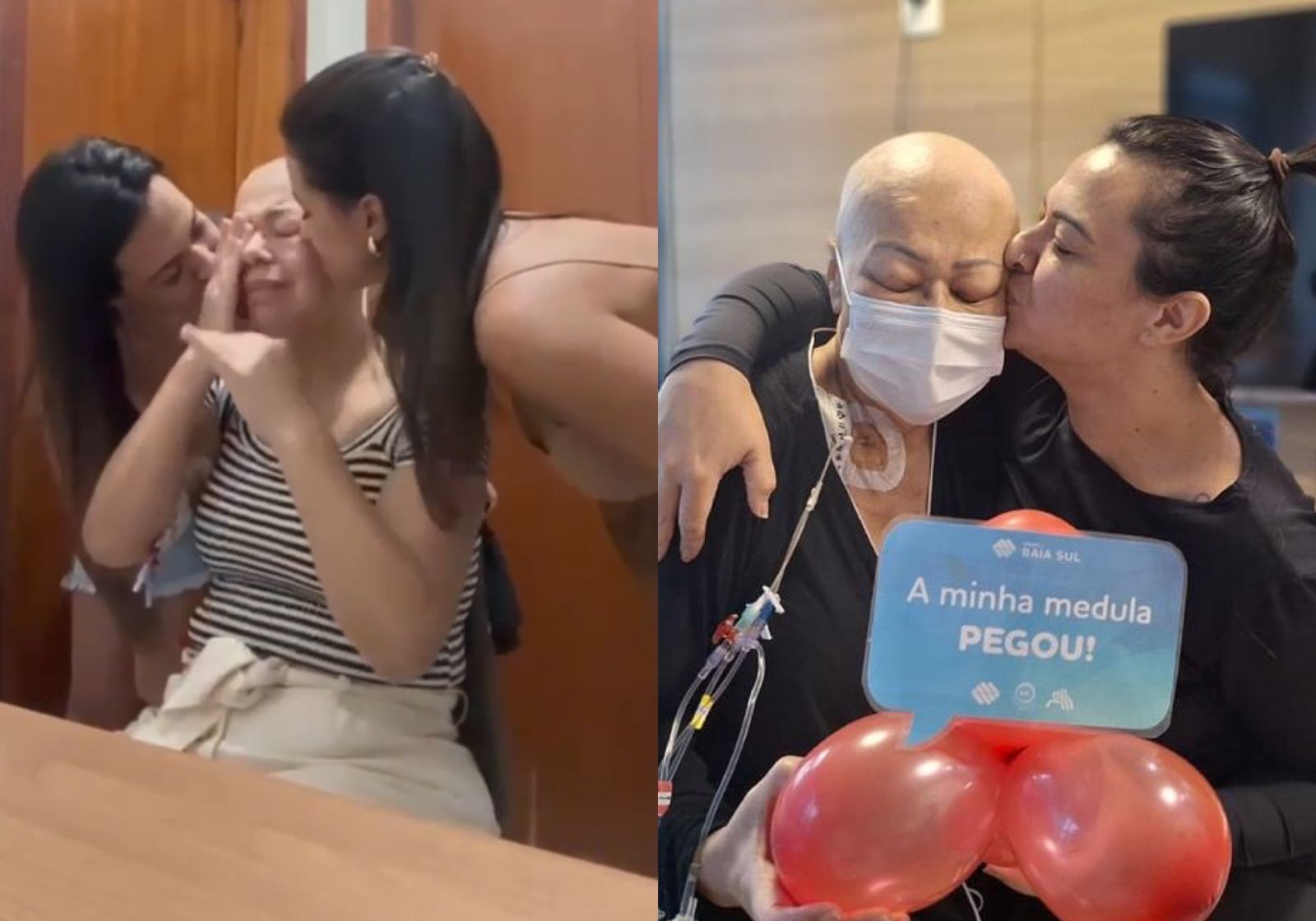 Filha doa medula para salvar a vida de mãe com leucemia após diagnóstico em SC: ‘Devolveu a minha vida’
