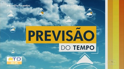 Confira como fica a previsão do tempo para o Tocantins nesta segunda-feira (10)