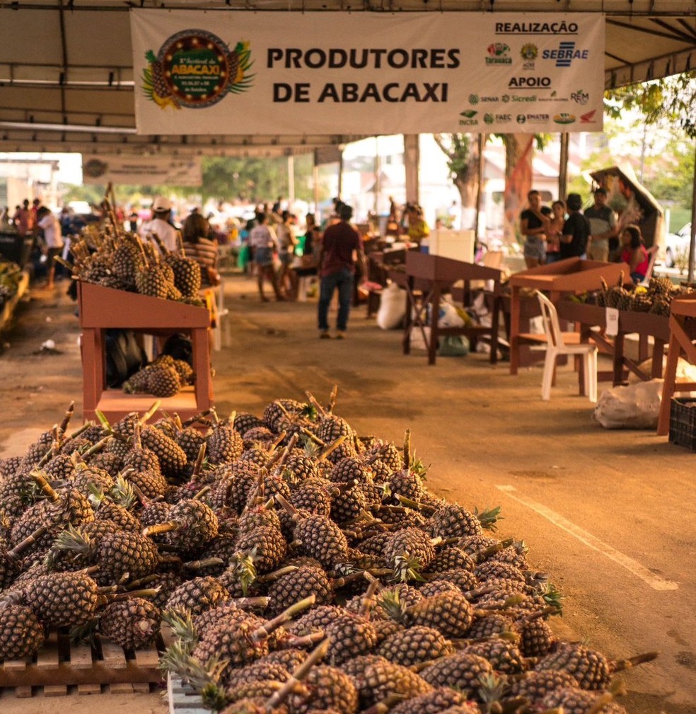 Além de apresentações musicais, festival conta com feira da agricultura familiar — Foto: Arquivo/prefeitura de Tarauacá
