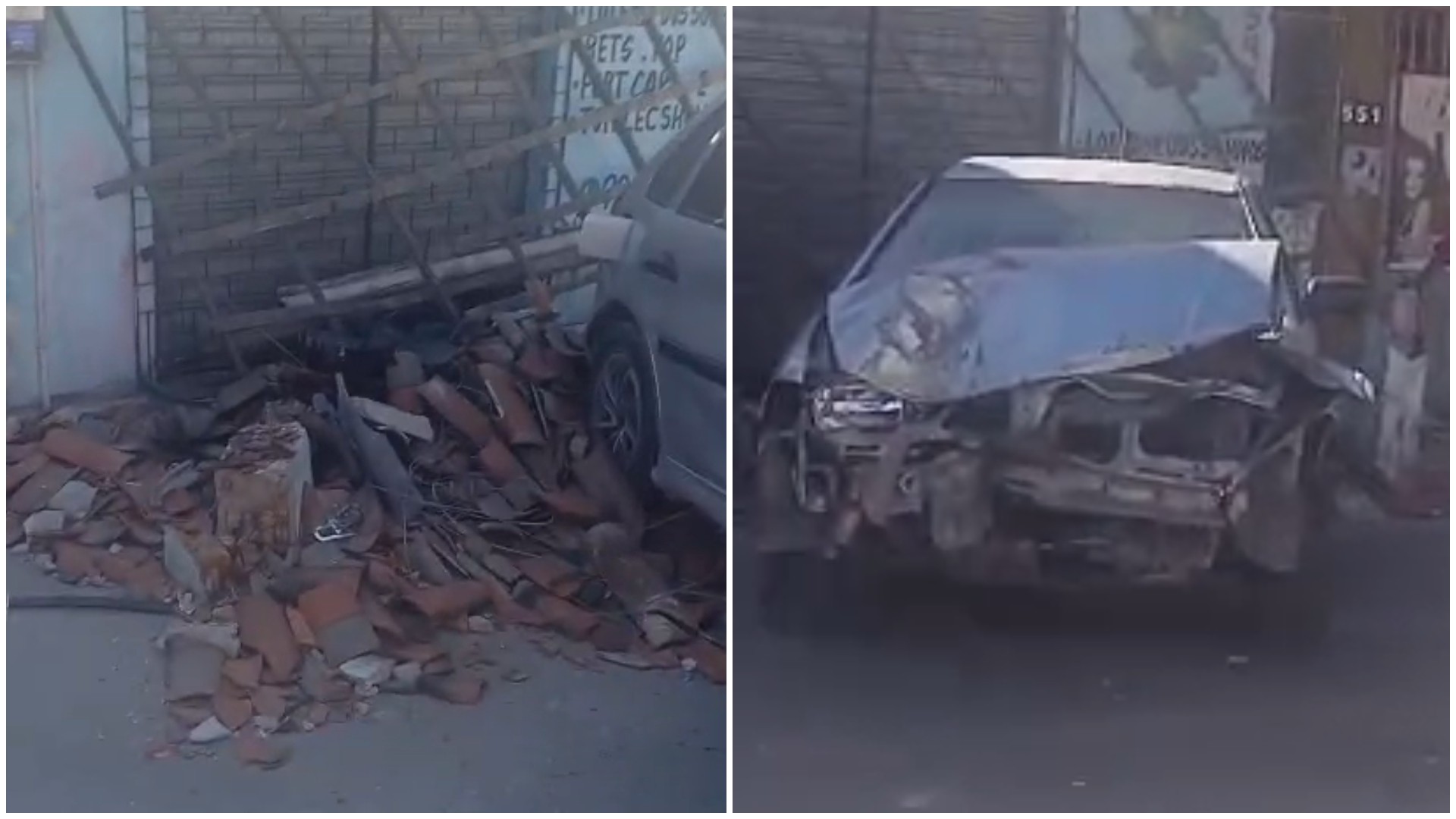 Motorista abandona carro e foge após atropelar idosa que varria calçada em Maracanaú​‌​