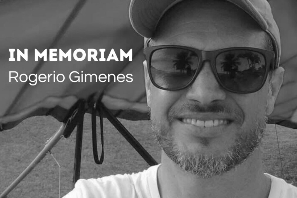 Imagem que a Confederação Brasileira de Voo Livre publicou nas redes sociais para homenagear o piloto — Foto: Reprodução/@cbvl.oficial