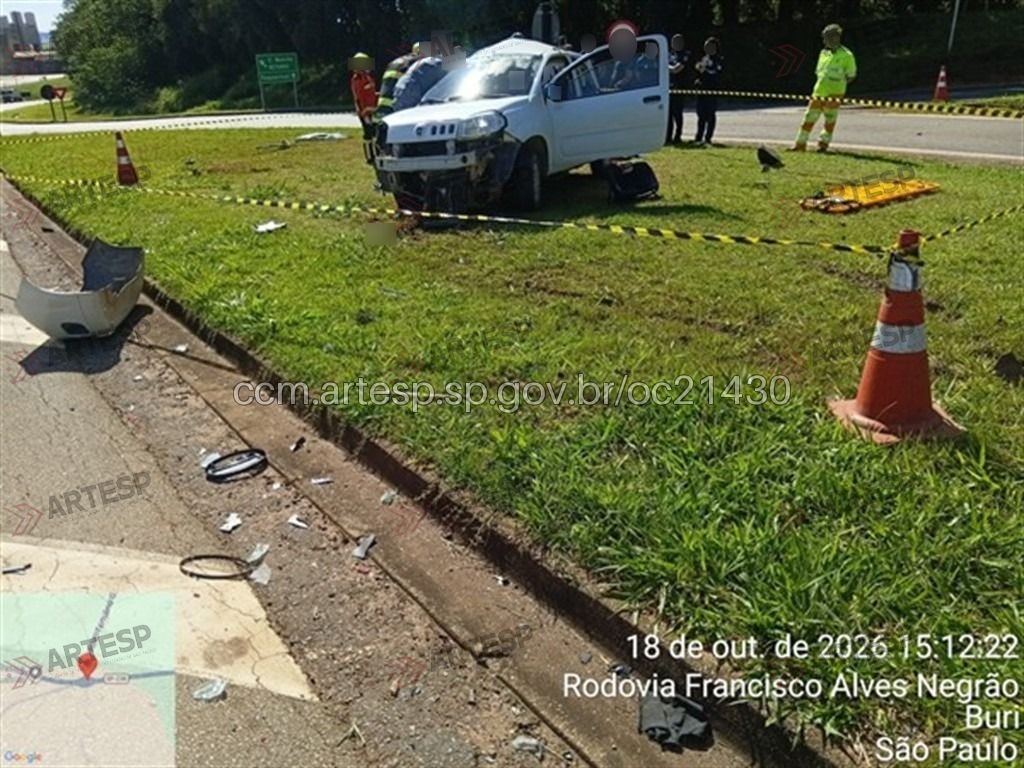 Acidente entre caminhonete e carro deixa quatro mortos e um ferido grave em Taquarivaí