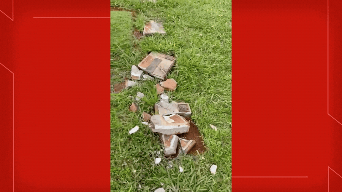 VÍDEO: lápides são quebradas em cemitério na Asa Sul, em Brasília