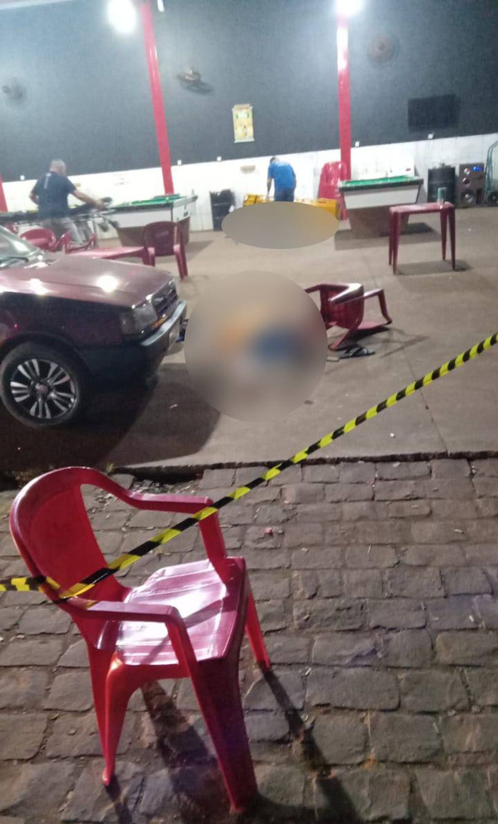 Dois homens foram mortos em um bar de Dom Aquino (MT) — Foto: Reprodução
