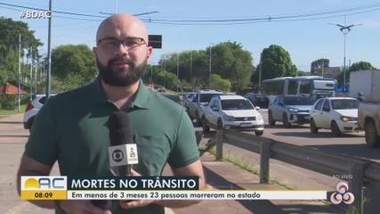 Em menos de três meses, 23 pessoas morrem no trânsito no Acre