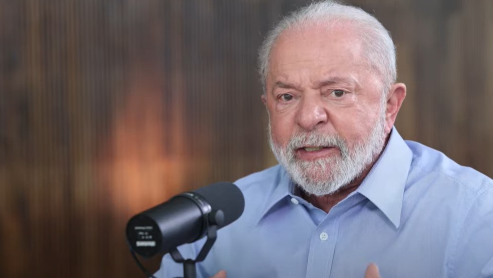 O presidente Luiz Inácio Lula da Silva durante entrevista à Empresa Brasil de Comunicação (EBC) no dia 13 de junho de 2023 — Foto: EBC/Reprodução