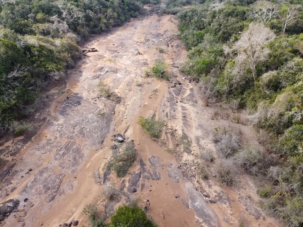 Rio Xingu sofre com seca no Pará. — Foto: Josiel Juruna / Arquivo Pessoal
