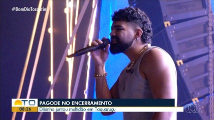 Dilsinho encerra 18° Festival Gastronômico com pagode, em Taquaruçu