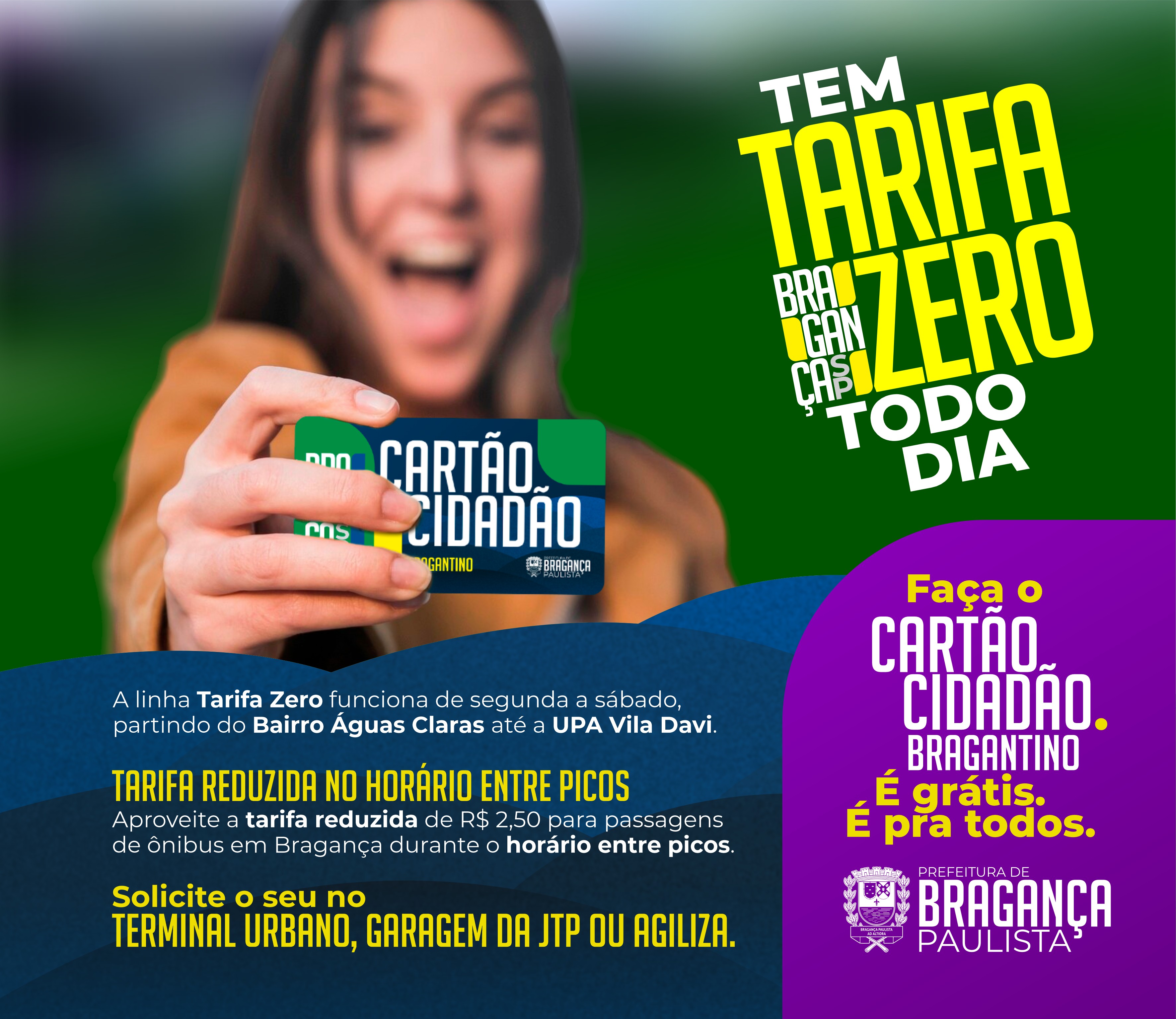 Como Fazer Cartão Cidadão Bragantino e Usar Tarifa Zero no Transporte Público