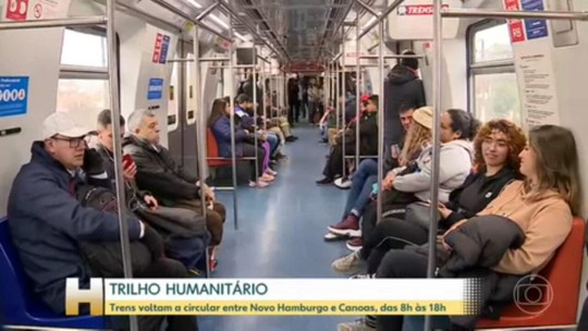 Operação de trens volta emergencialmente na Região Metropolitana de Porto Alegre depois de 27 dias - Programa: Jornal Hoje 
