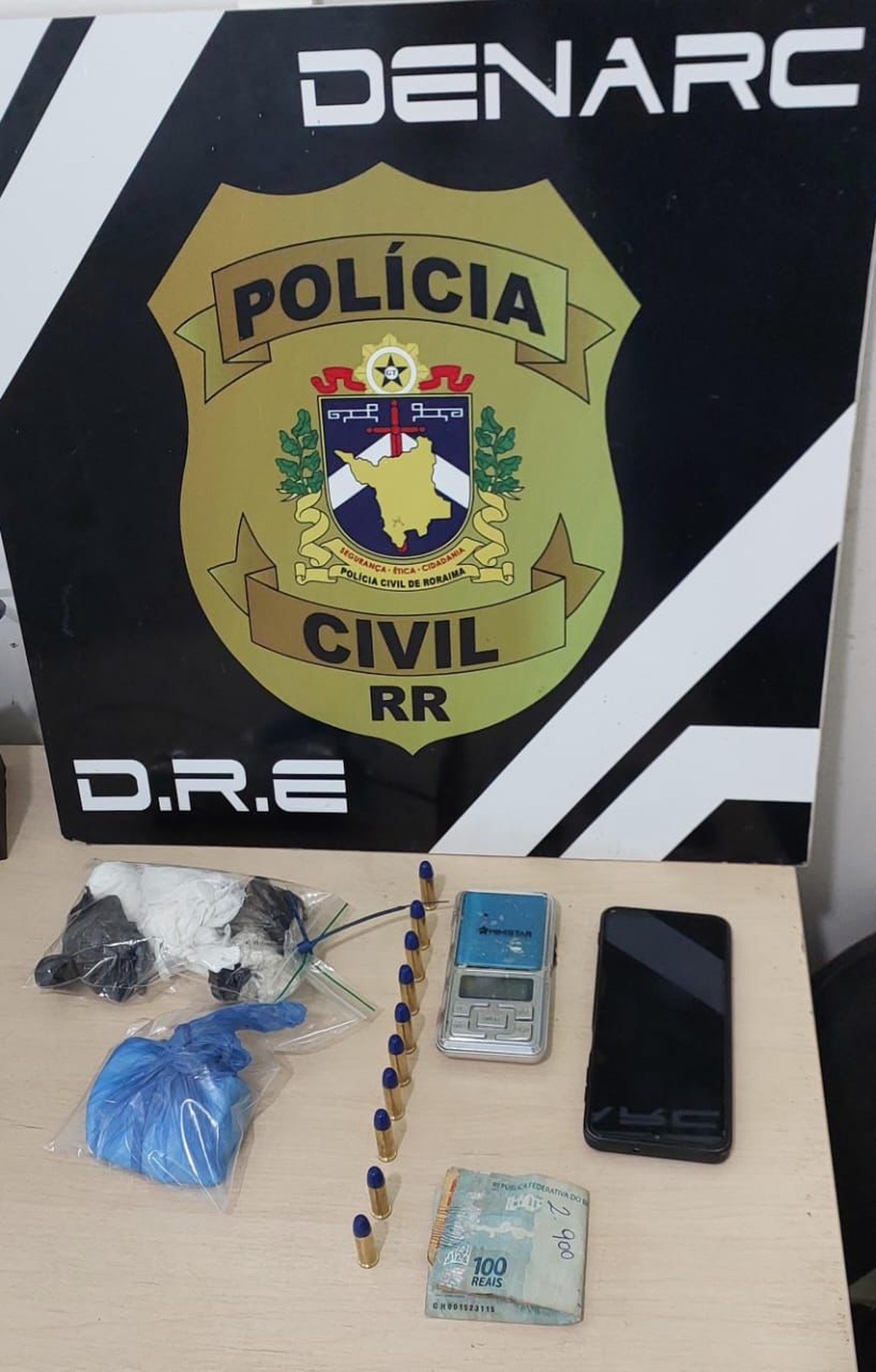 Jovem de 27 anos é preso pela segunda vez por tráfico de drogas em Boa Vista