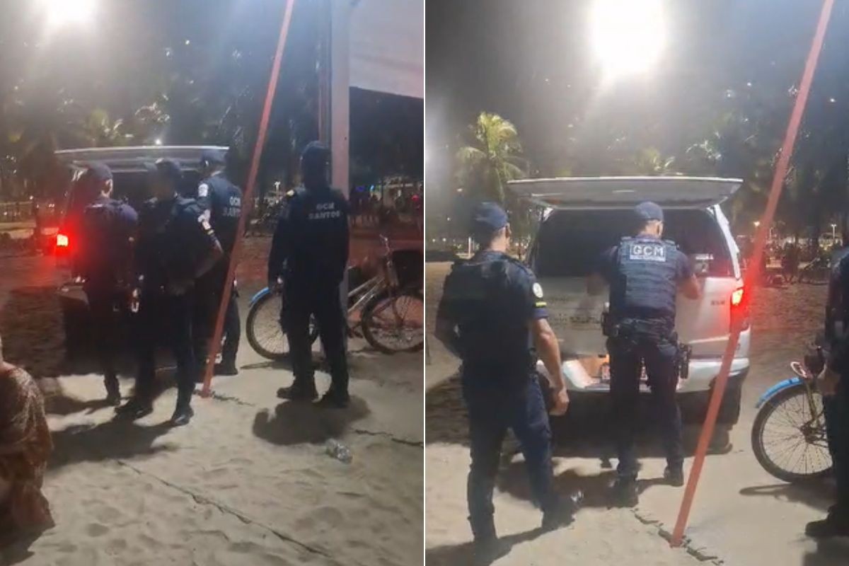 Homem é agredido após ser acusado de tirar fotos de mulheres na orla de Santos