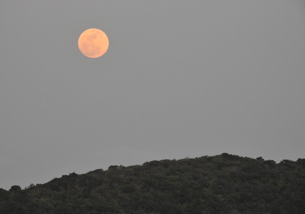 Superlua azul no RN — Foto: Auridan Trindade