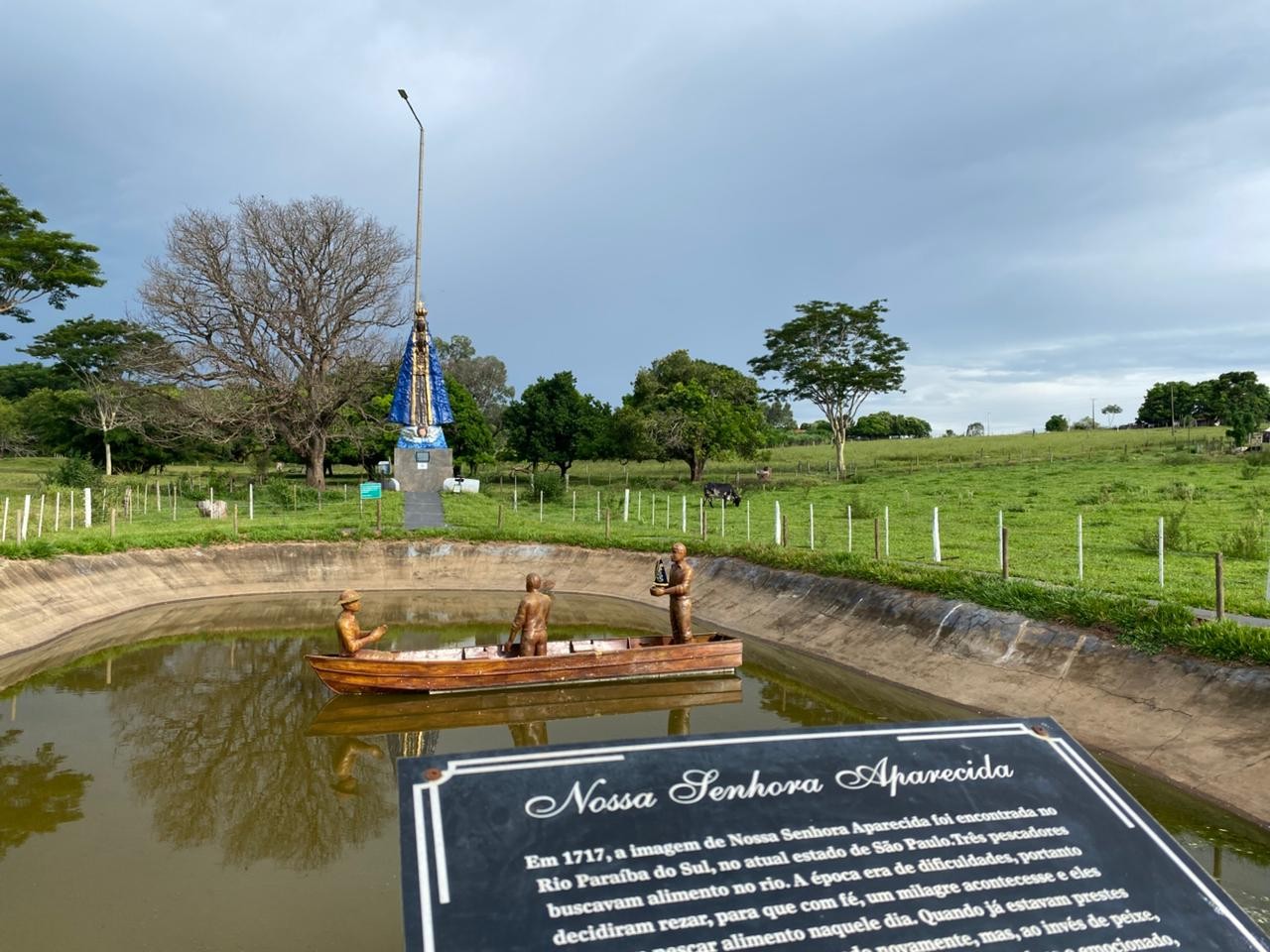 Caminho dos Devotos, entre Presidente Prudente e Regente Feijó, no interior paulista — Foto: Beatriz Jarins/g1