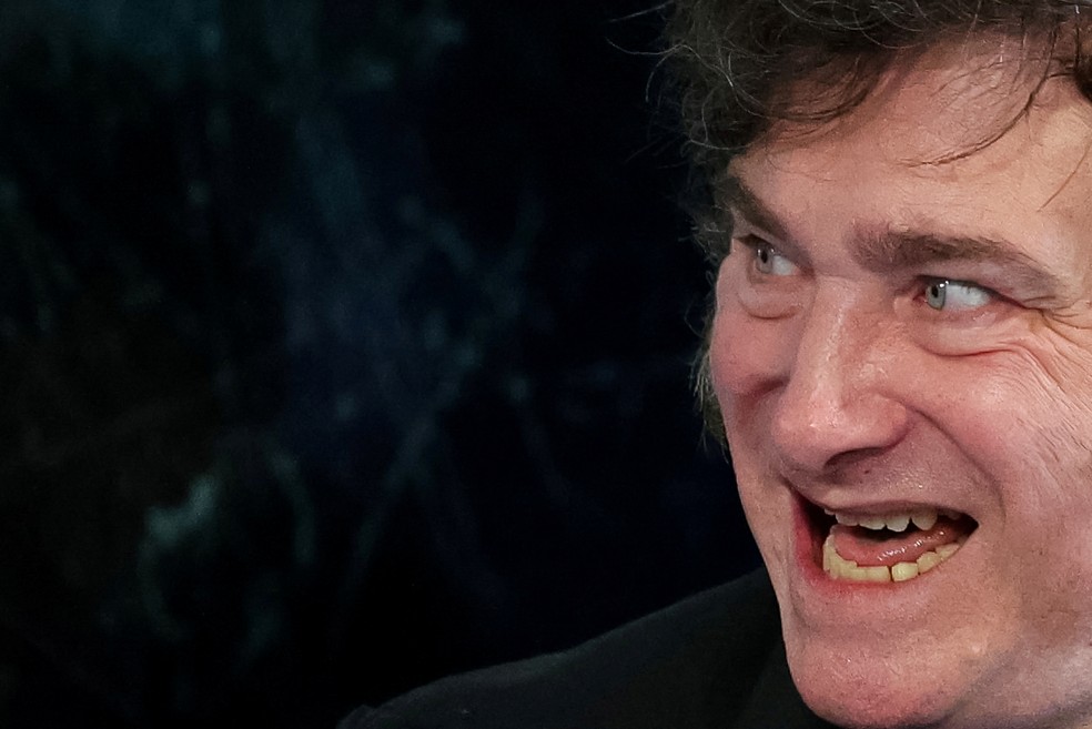 O presidente da Argentina, Javier Milei, em foto de maio de 2024 — Foto: Violeta Santos Moura/Reuters