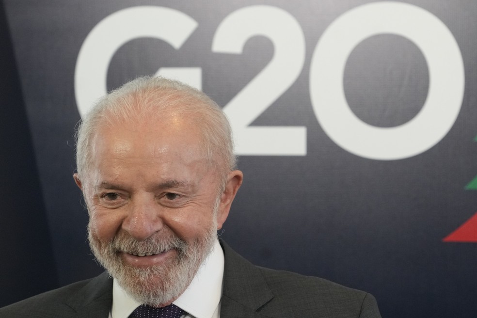 O presidente Lula será o anfitrião do encontro do G20 que começa nesta segunda (18) no Rio de Janeiro — Foto: Eraldo Peres/AP