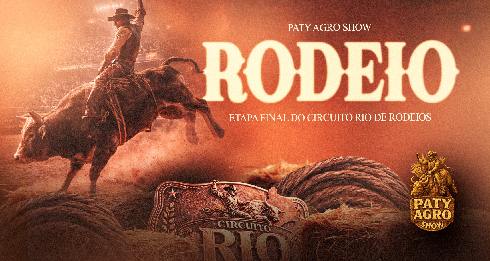Paty Agro Show 2026 tem entrada gratuita e final do Circuito Rio de Rodeios