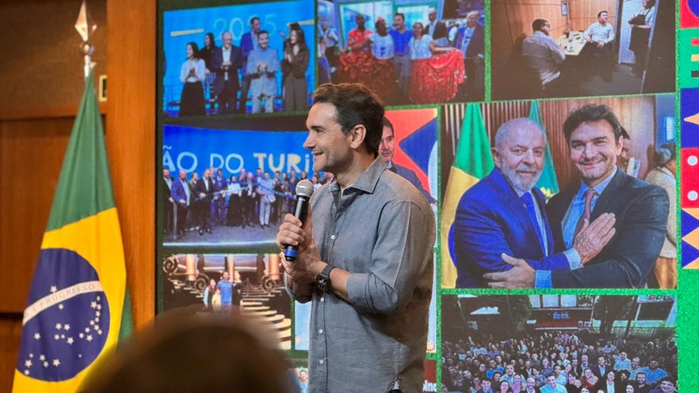 Celso Sabino apresenta balanço anual do Ministério do Turismo e se despede da pasta — Foto: g1