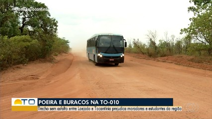 Trecho da TO-010 sem asfalto entre Lajeado e Tocantínia gera reclamações