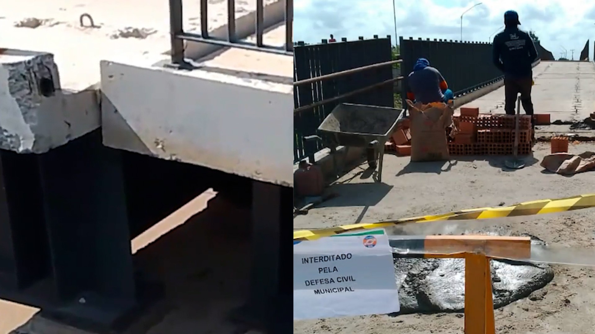 DNIT interdita passarelas da ponte sobre o rio Mearim em Bacabal